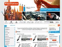 Tablet Screenshot of playstation123.cz